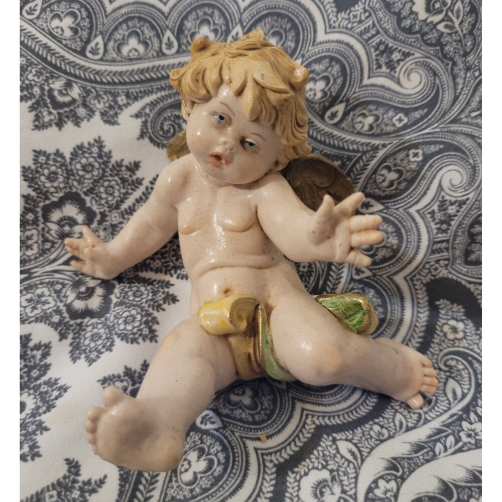 Vtg 1988 Fontanini Tumbling Cherub Figurine